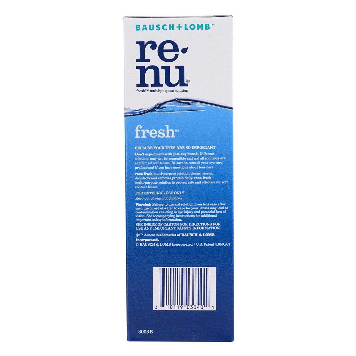 Renu Fresh Multi-Purpose Solution 120 ml | Cleans Lenses | Removes Dirt & Debris From Contact Lenses | For Soft Contact Lenses, Pack of 1 Renu Fresh Multi-Purpose Solution 120 ml | Cleans Lenses | Removes Dirt & Debris From Contact Lenses | For Soft Contact Lenses, Pack of 1
