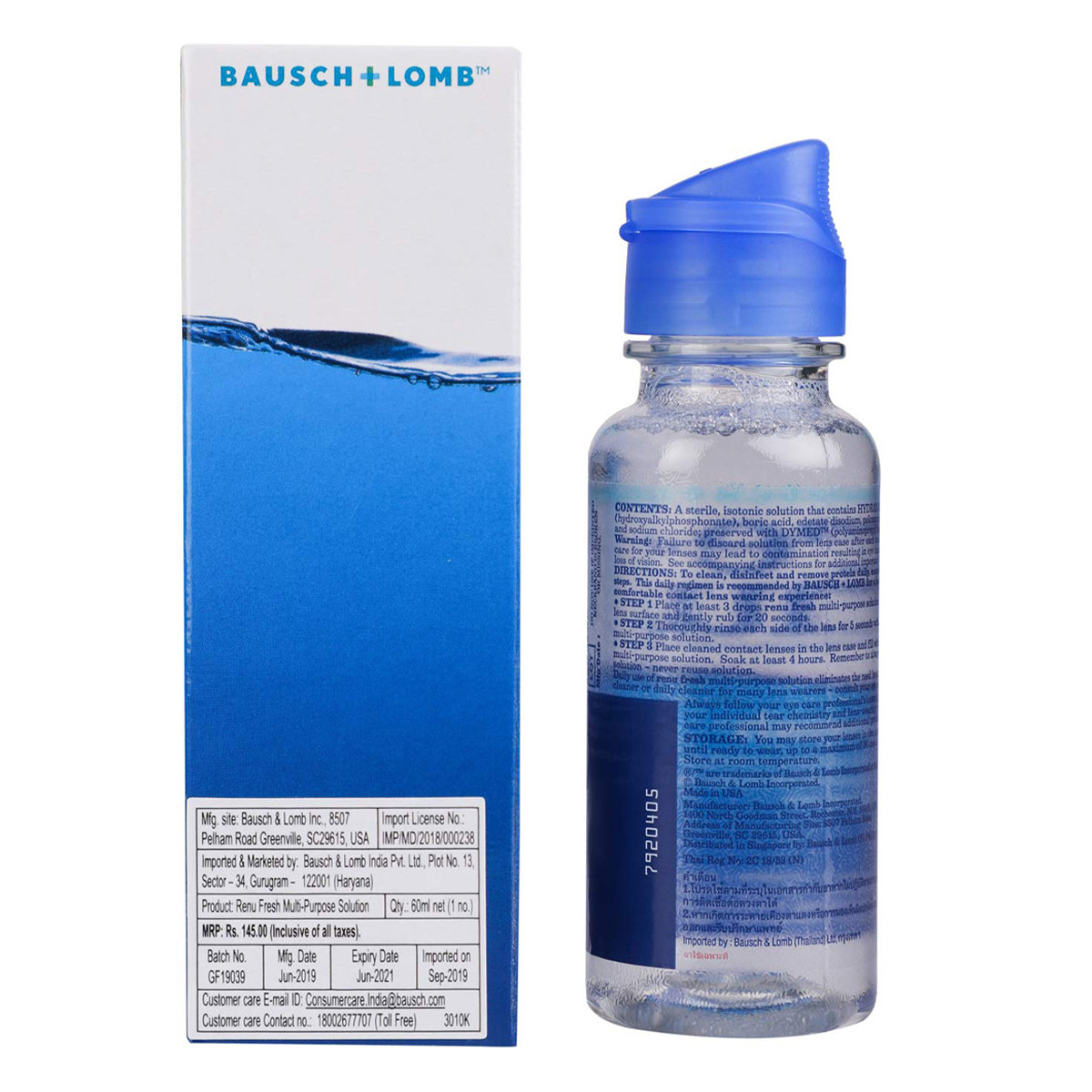 Renu Fresh Multi-Purpose Solution 60 ml | Cleans Lenses | Removes Dirt & Debris From Contact Lenses | For Soft Contact Lenses, Pack of 1 Renu Fresh Multi-Purpose Solution 60 ml | Cleans Lenses | Removes Dirt & Debris From Contact Lenses | For Soft Contact Lenses, Pack of 1