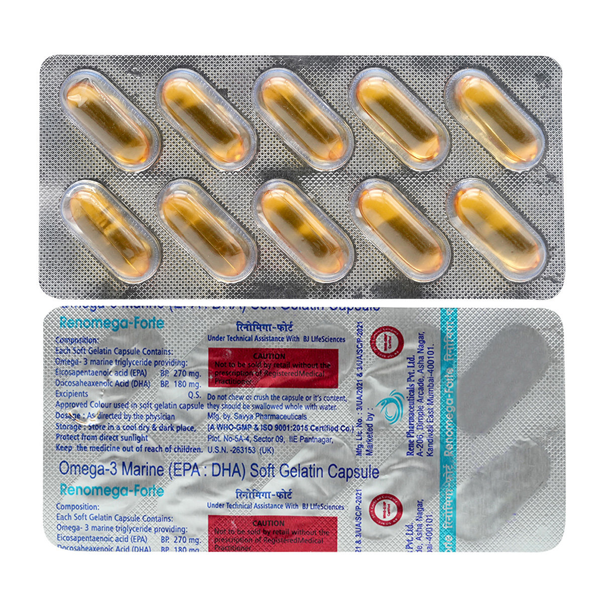 Renomega Forte Capsule 10's, Pack of 10 Renomega Forte Capsule 10's, Pack of 10