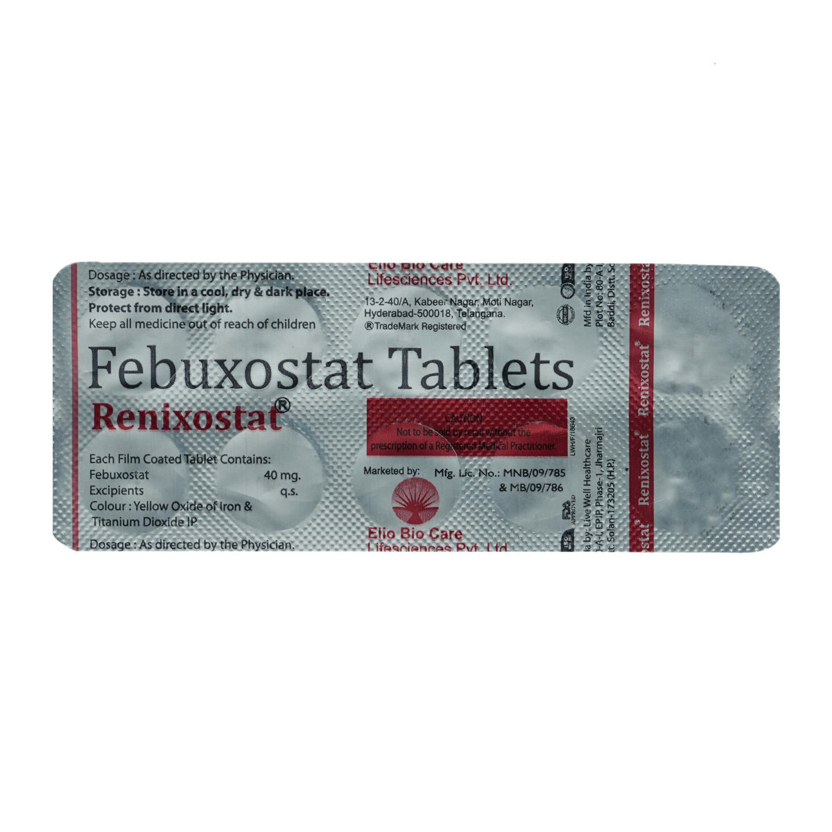 Renixostat Tablet 10's, Pack of 10 TabletS Renixostat Tablet 10's, Pack of 10 TabletS