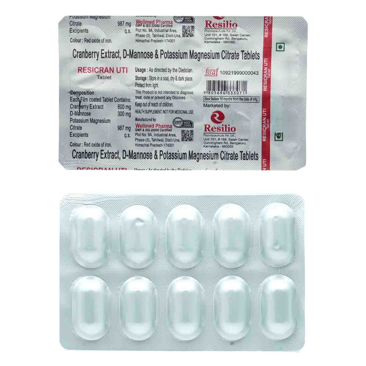 Buy Resicran UTI Tablet 10's Online