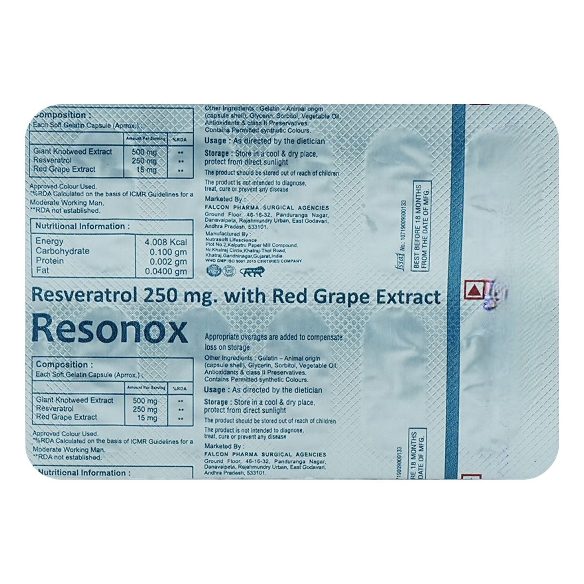 Resonox Softgel Capsule 10's, Pack of 10 SoftgelsS Resonox Softgel Capsule 10's, Pack of 10 SoftgelsS