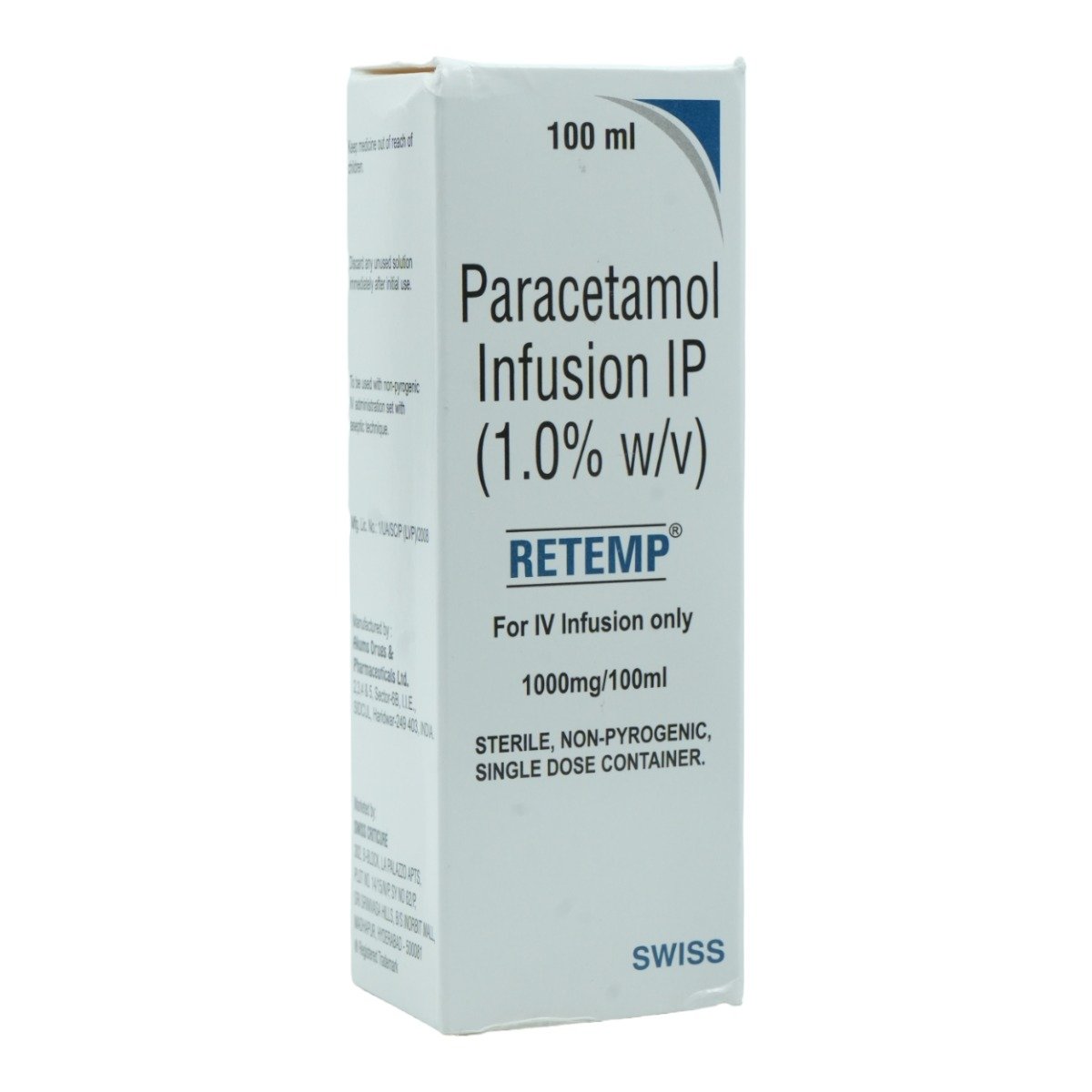 Retemp 100Ml Inj, Pack of 1 INJECTION Retemp 100Ml Inj, Pack of 1 INJECTION