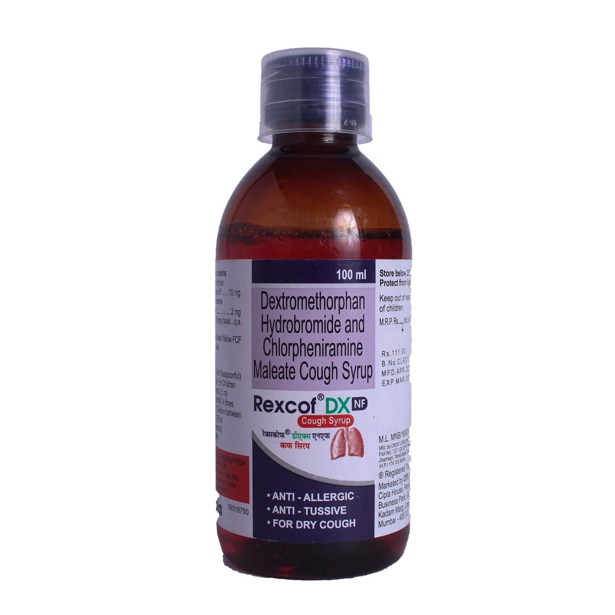 Buy Rexcof DX Syrup 100 ml Online