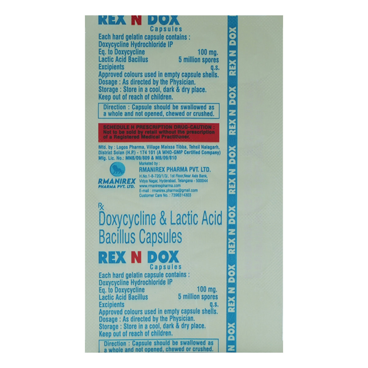 Rex N Dox Capsule 10's, Pack of 10 CapsuleS Rex N Dox Capsule 10's, Pack of 10 CapsuleS