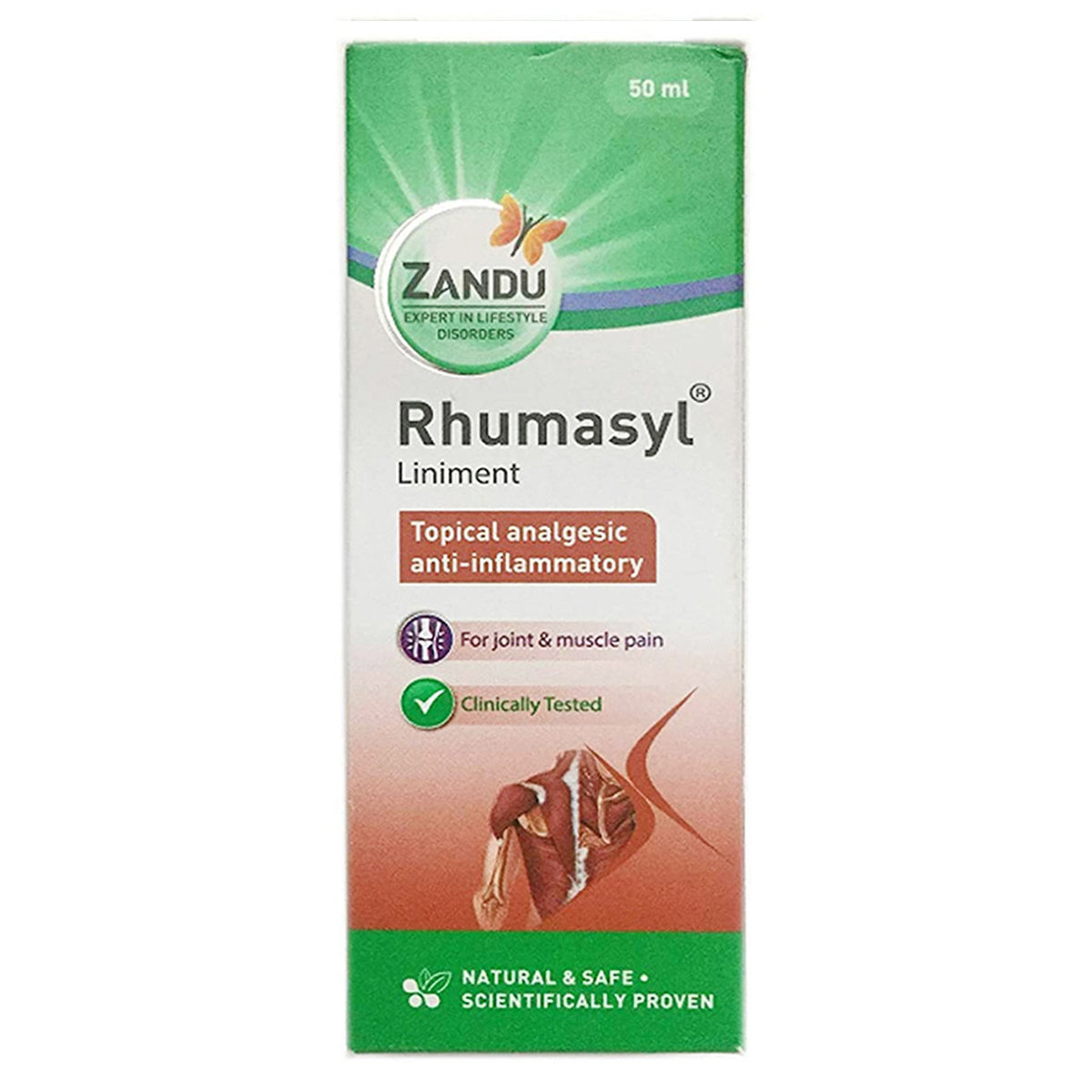 Rhumasyl Liniment 50Ml (Zandu), Pack of 1 Rhumasyl Liniment 50Ml (Zandu), Pack of 1