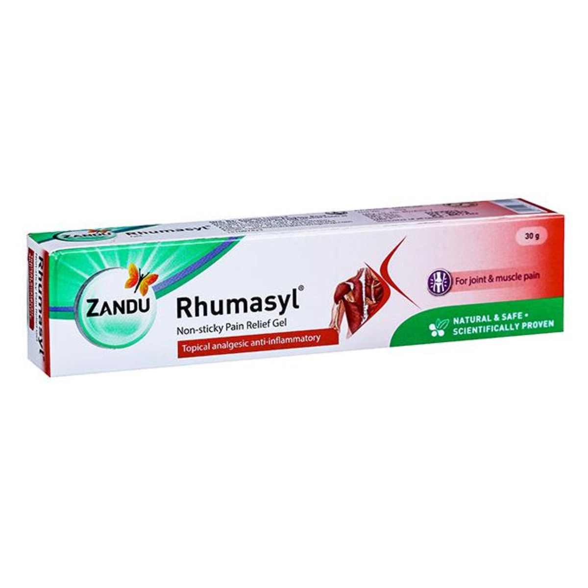 Zandu Rhumasyl Pain Relief Gel, 30 gm, Pack of 1 Zandu Rhumasyl Pain Relief Gel, 30 gm, Pack of 1