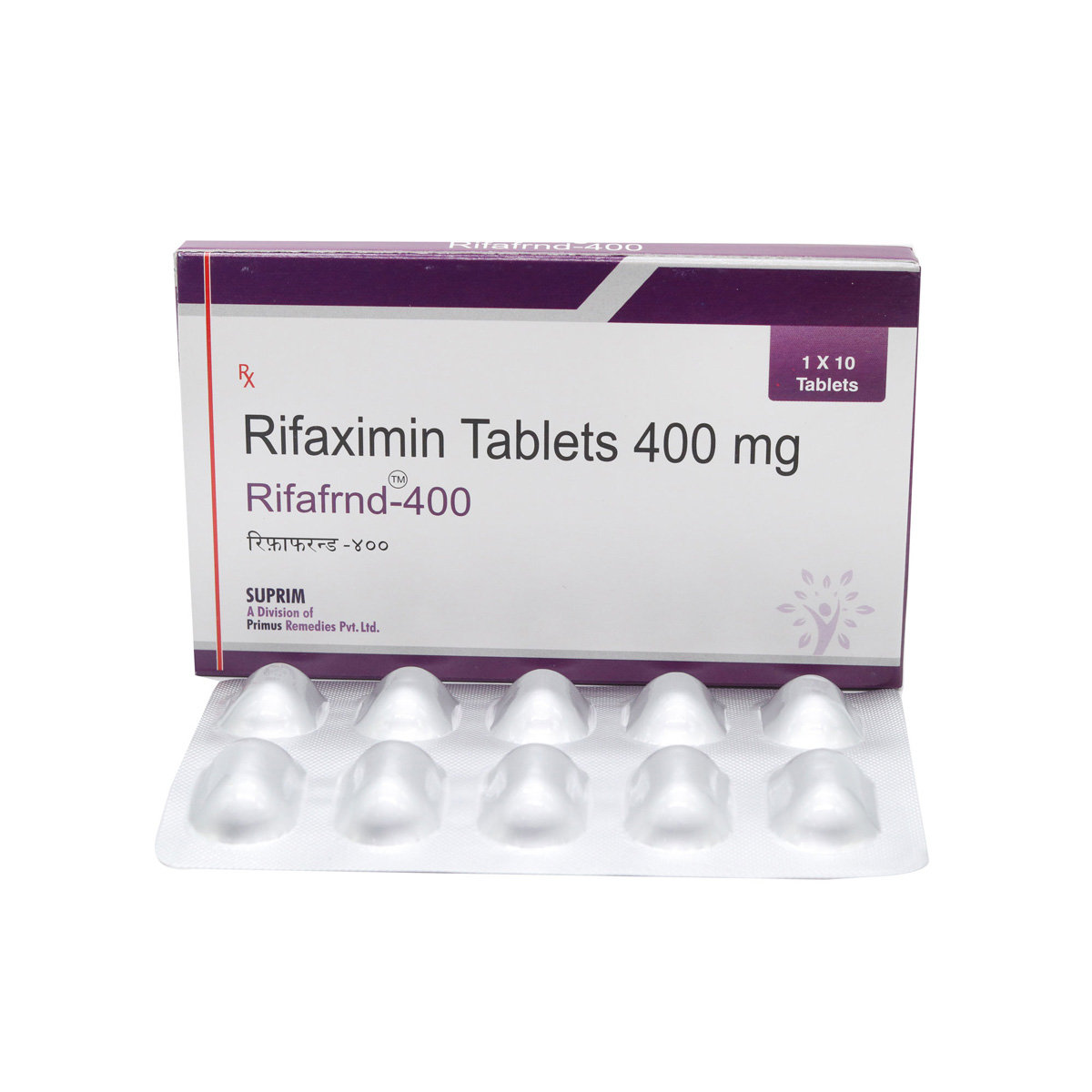 Rifafrnd 400 mg Tablet 10's, Pack of 10 TabletS Rifafrnd 400 mg Tablet 10's, Pack of 10 TabletS