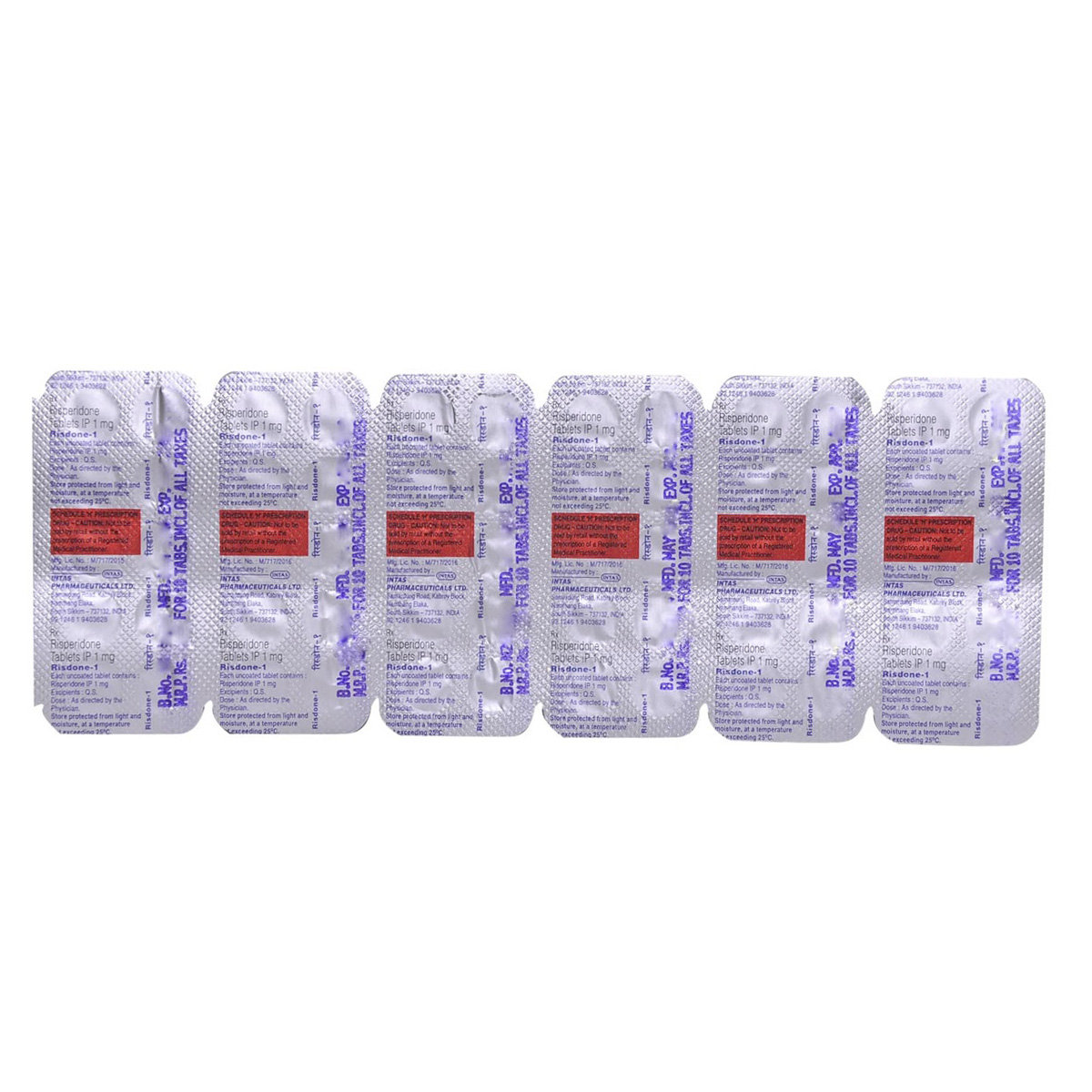 Risdone-1 Tablet 10's, Pack of 10 TABLETS Risdone-1 Tablet 10's, Pack of 10 TABLETS