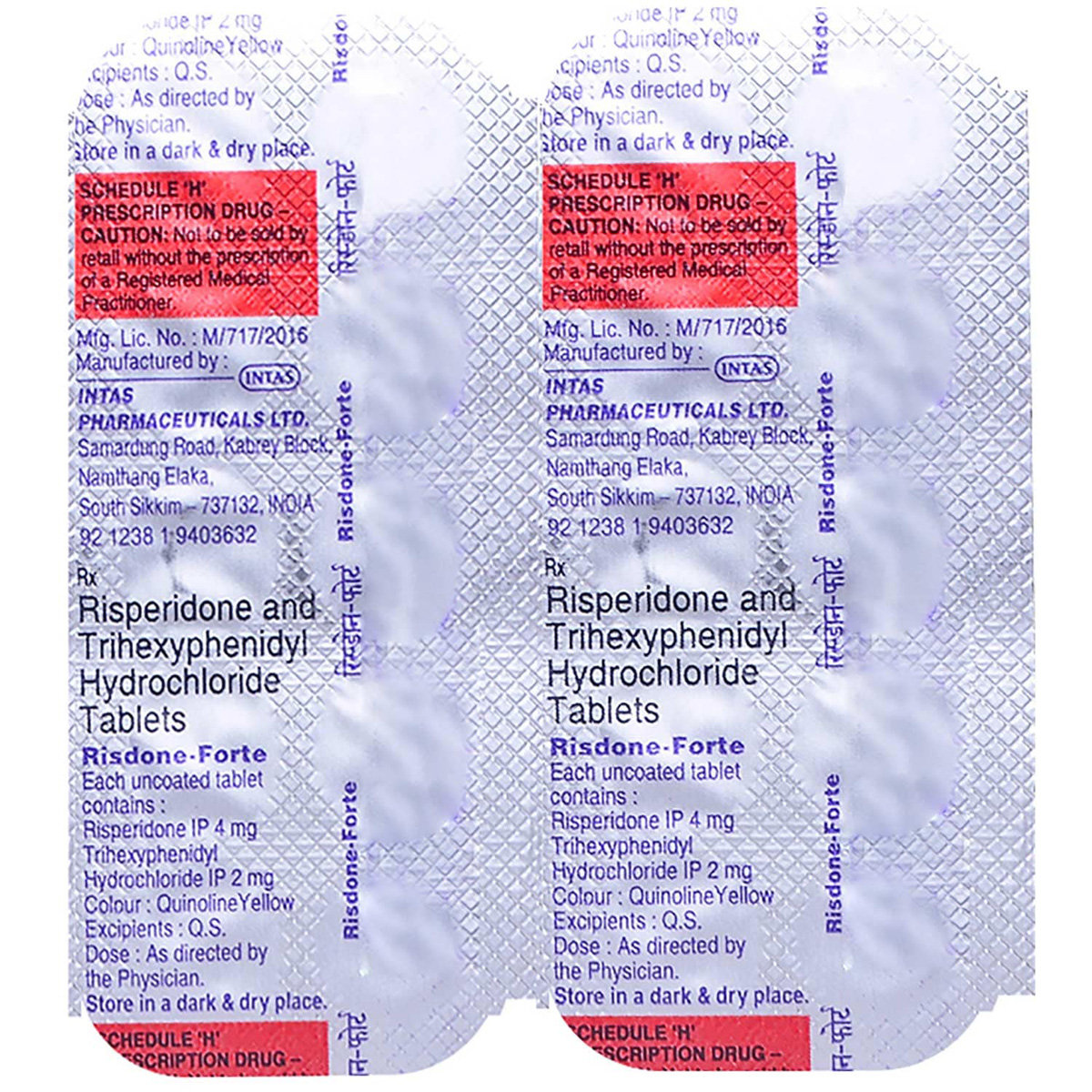 Risdone Forte Tablet 10's, Pack of 10 TABLETS Risdone Forte Tablet 10's, Pack of 10 TABLETS