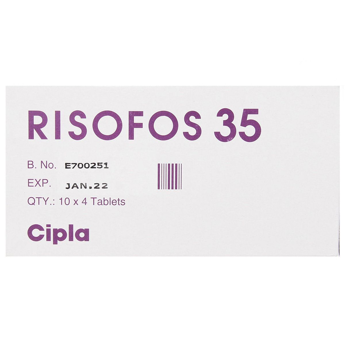 Risofos 35 Tablet 4's, Pack of 4 TABLETS Risofos 35 Tablet 4's, Pack of 4 TABLETS