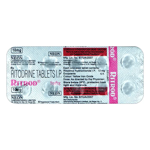 Ritrod 10 mg Tablet 10's, Pack of 10 TabletS