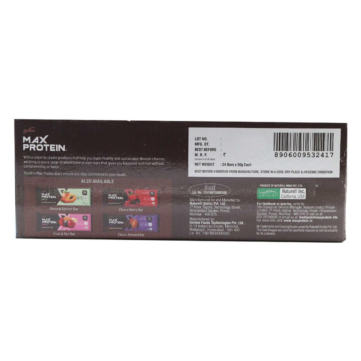 Ritebite Max Protein Work-Out Bar, 50 gm, Pack of 1 Ritebite Max Protein Work-Out Bar, 50 gm, Pack of 1