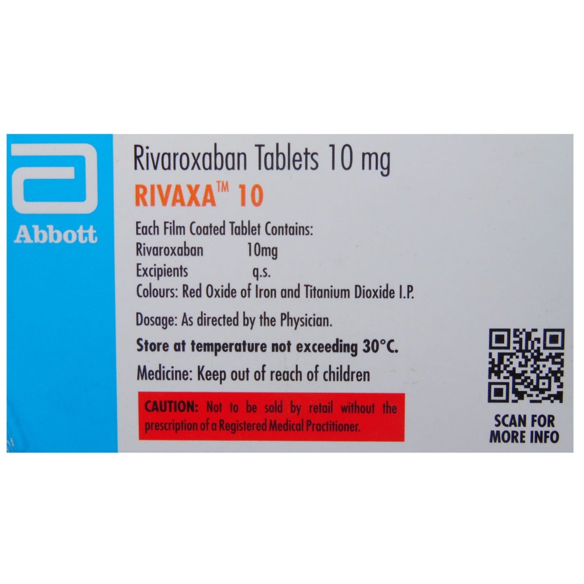 Rivaxa 10 Tablet 14's, Pack of 14 TabletS Rivaxa 10 Tablet 14's, Pack of 14 TabletS