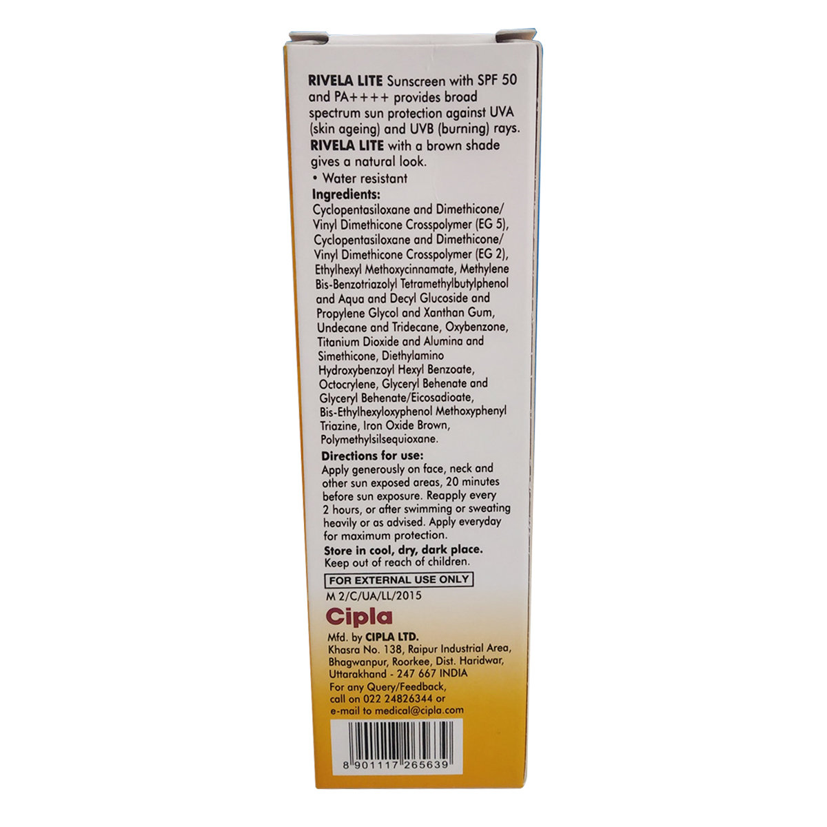 Rivela Lite Bronze Spf 50 PA++++ Sunscreen 40 gm, Pack of 1 Rivela Lite Bronze Spf 50 PA++++ Sunscreen 40 gm, Pack of 1