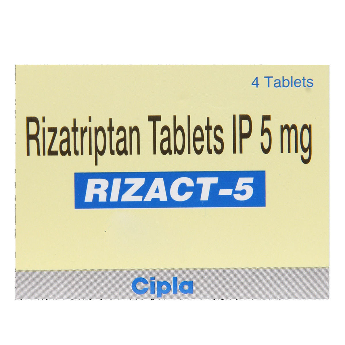 Buy Rizact 5 Tablet 4's Online