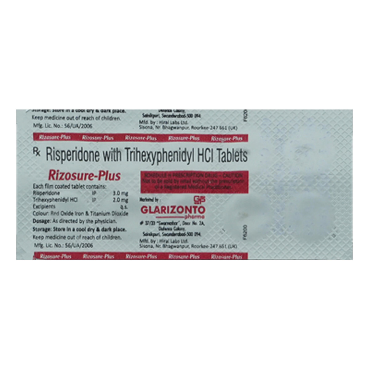 Rizosure-Plus Tablet 10's, Pack of 10 TabletS Rizosure-Plus Tablet 10's, Pack of 10 TabletS