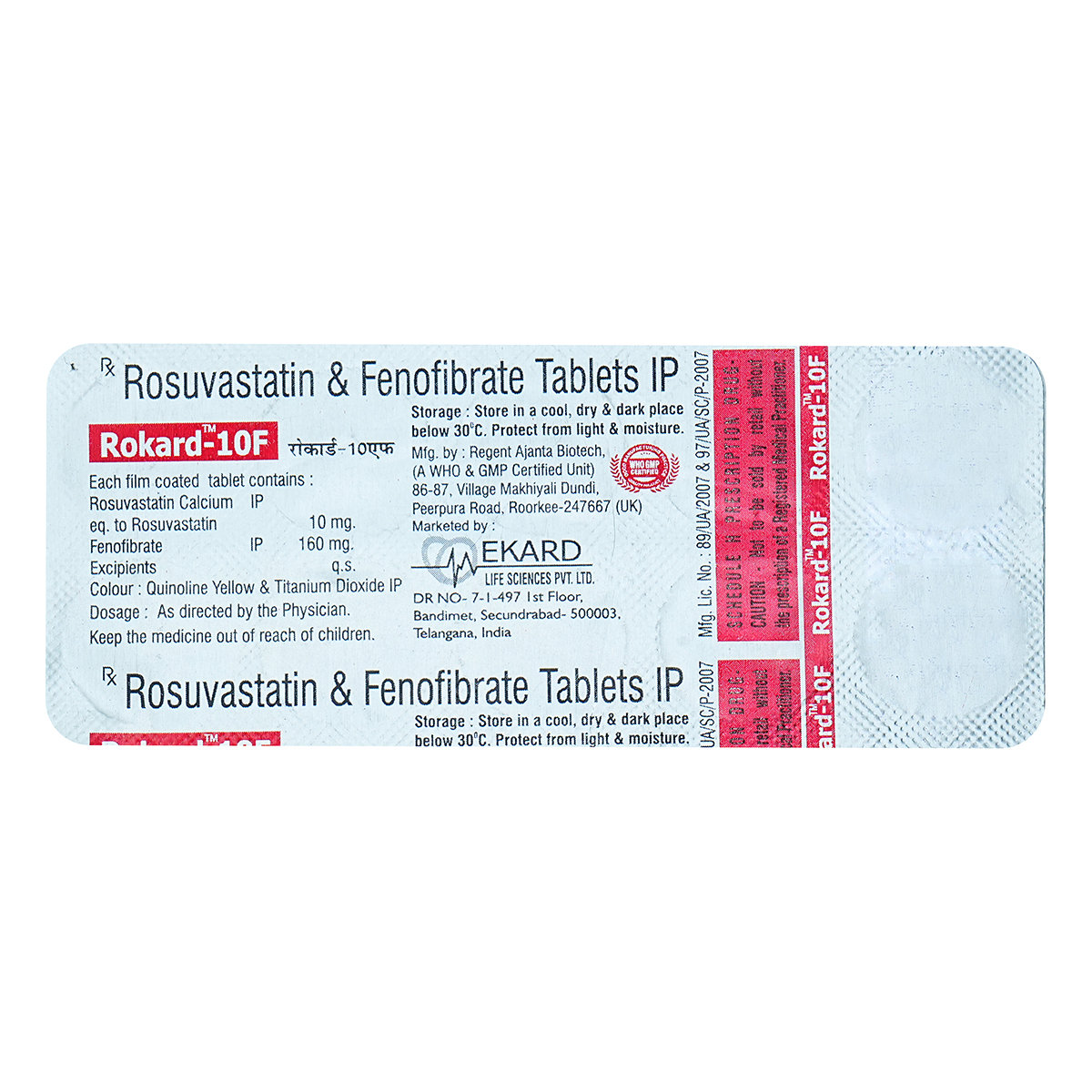 Rokard-10F Tablet 10's, Pack of 10 TABLETS Rokard-10F Tablet 10's, Pack of 10 TABLETS