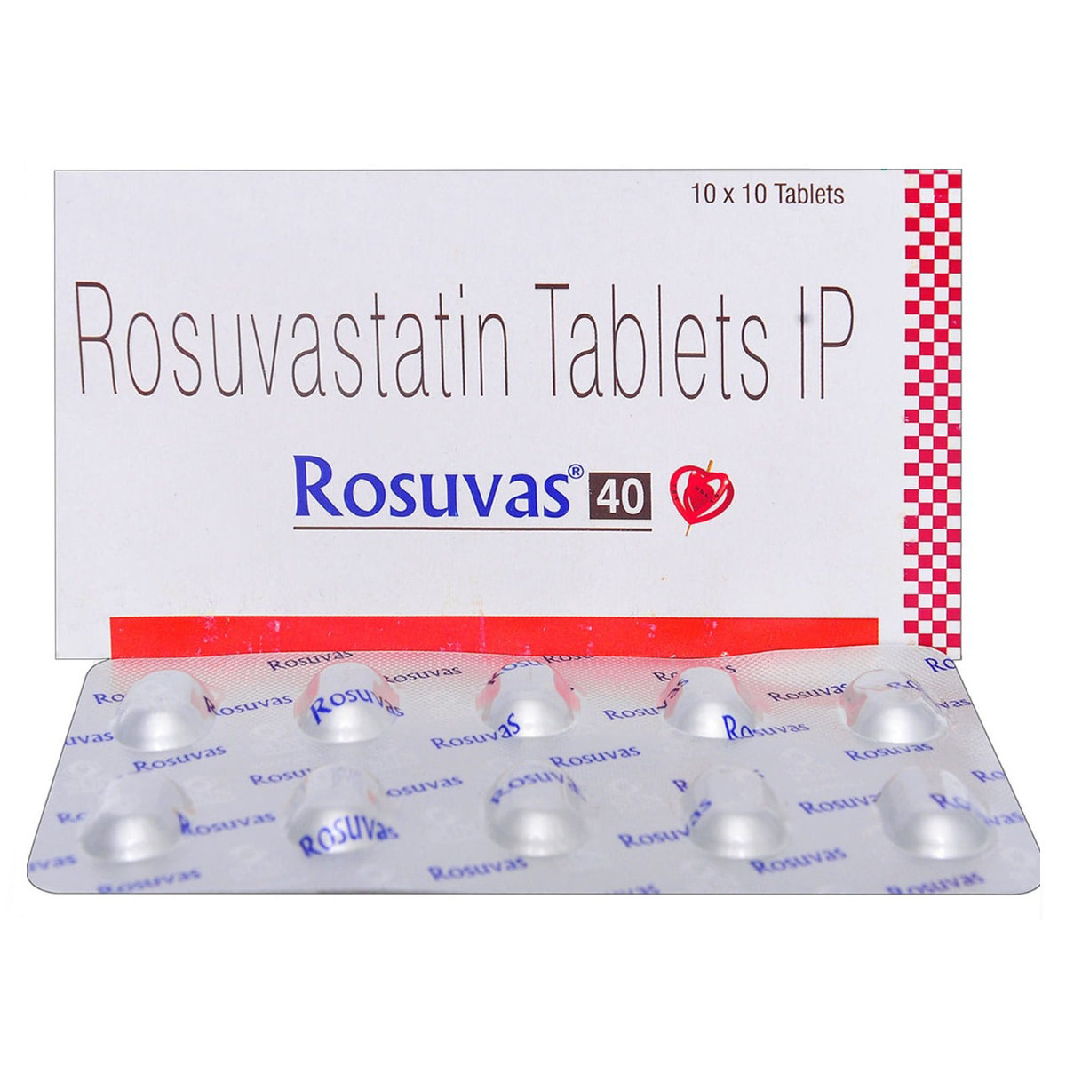 Rosuvas 40 Tablet 10's, Pack of 10 TABLETS Rosuvas 40 Tablet 10's, Pack of 10 TABLETS