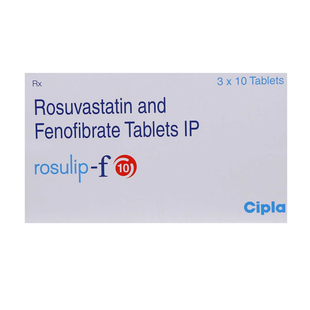 Rosulip-F 10 Tablet 10's, Pack of 10 Rosulip-F 10 Tablet 10's, Pack of 10