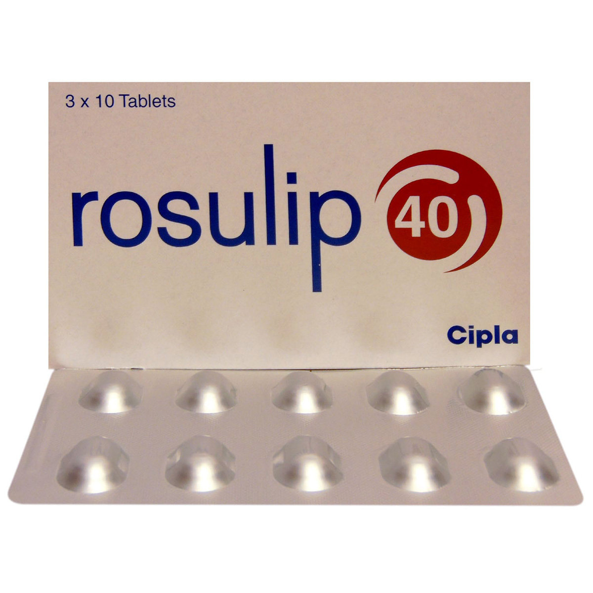 Rosulip 40 Tablet 10's, Pack of 10 TabletS Rosulip 40 Tablet 10's, Pack of 10 TabletS
