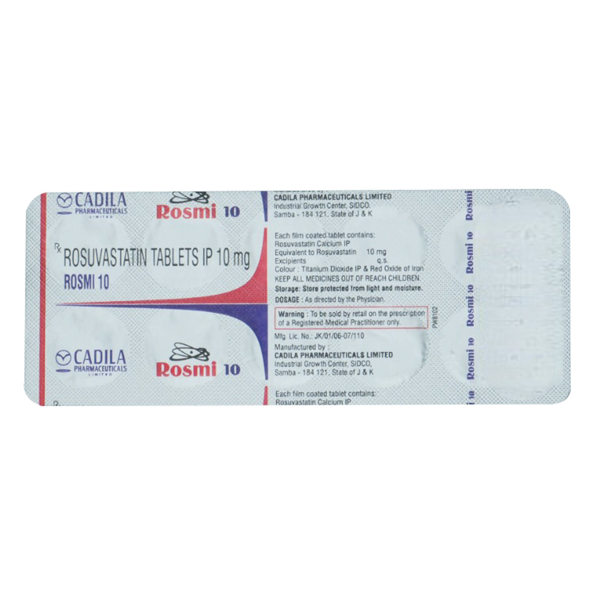 Rosmi 10 Tablet 10's, Pack of 10 TabletS Rosmi 10 Tablet 10's, Pack of 10 TabletS