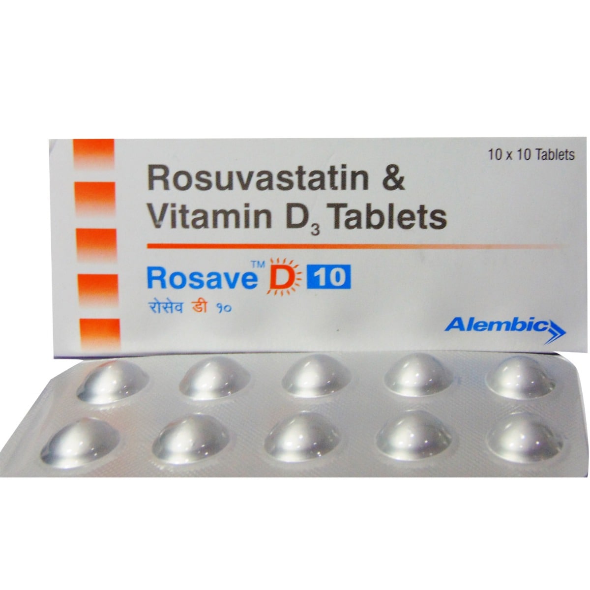 Rosave D 10 Tablet 10's, Pack of 10 Rosave D 10 Tablet 10's, Pack of 10