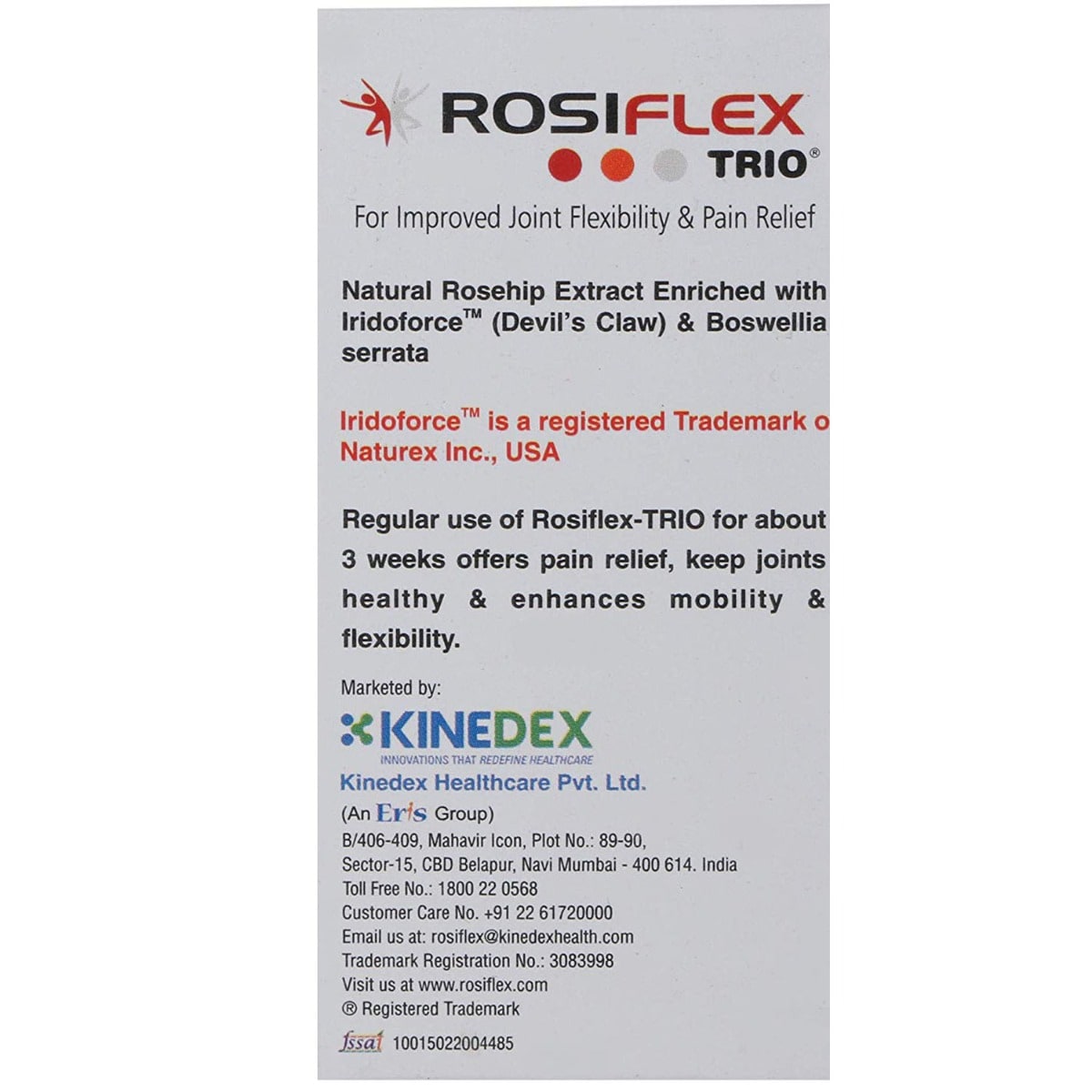 Rosiflex Trio, 14 Capsules, Pack of 1 Rosiflex Trio, 14 Capsules, Pack of 1