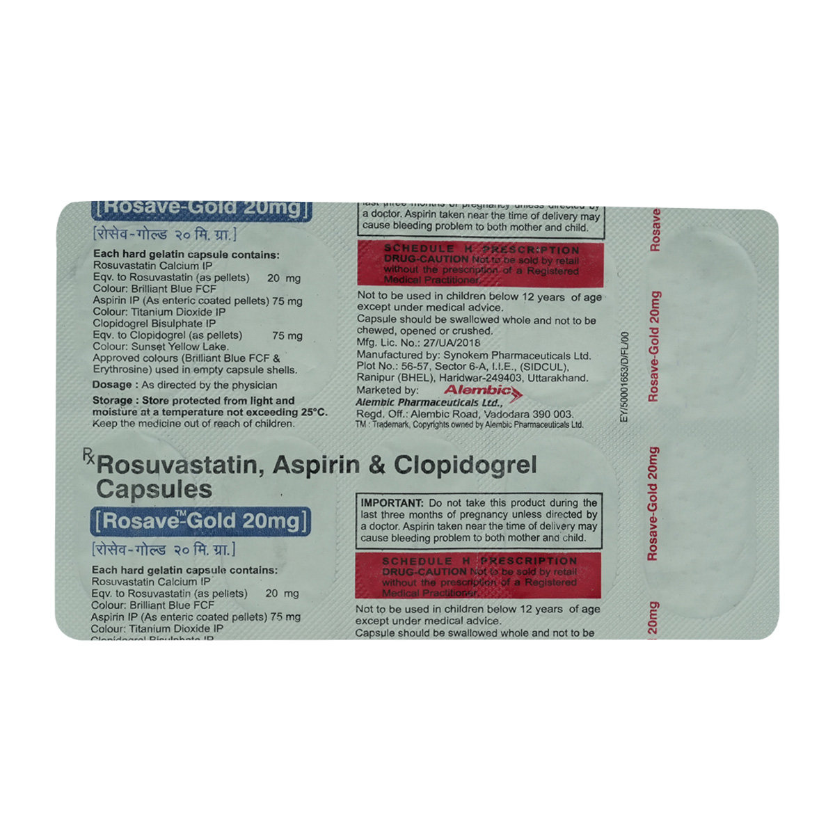 Rosave-Gold 20 mg Capsule 10's, Pack of 10 Rosave-Gold 20 mg Capsule 10's, Pack of 10