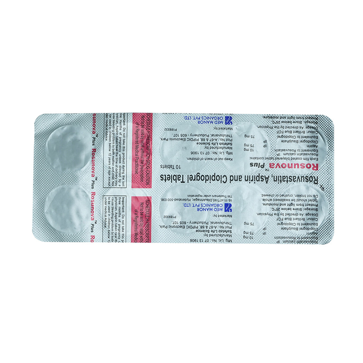 Rosunova Plus 10 mg Tablet 10's, Pack of 10 TabletS Rosunova Plus 10 mg Tablet 10's, Pack of 10 TabletS