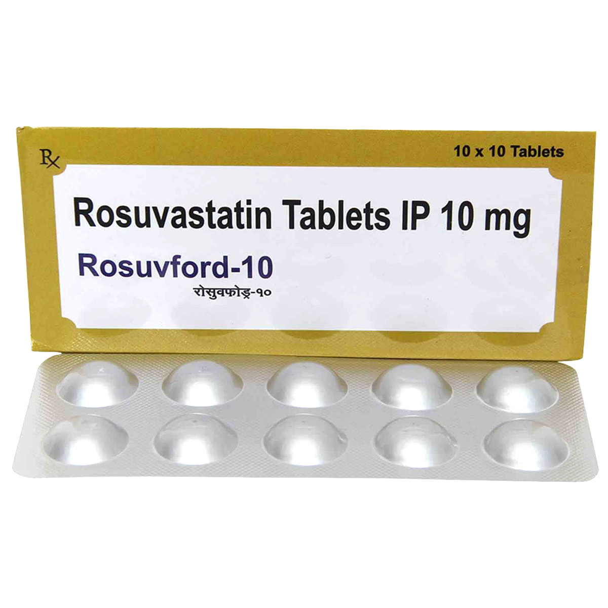 Rosuvford 10 Tablet 10's, Pack of 10 TABLETS Rosuvford 10 Tablet 10's, Pack of 10 TABLETS