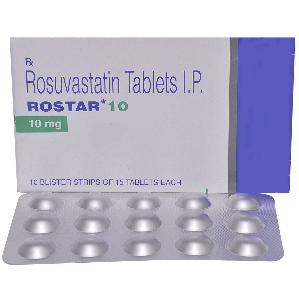 Rostar 10 mg Tablet 15's, Pack of 15 TabletS Rostar 10 mg Tablet 15's, Pack of 15 TabletS