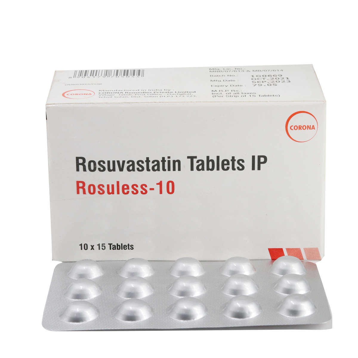 Rosuless-10 Tablet 15's, Pack of 15 TABLETS Rosuless-10 Tablet 15's, Pack of 15 TABLETS