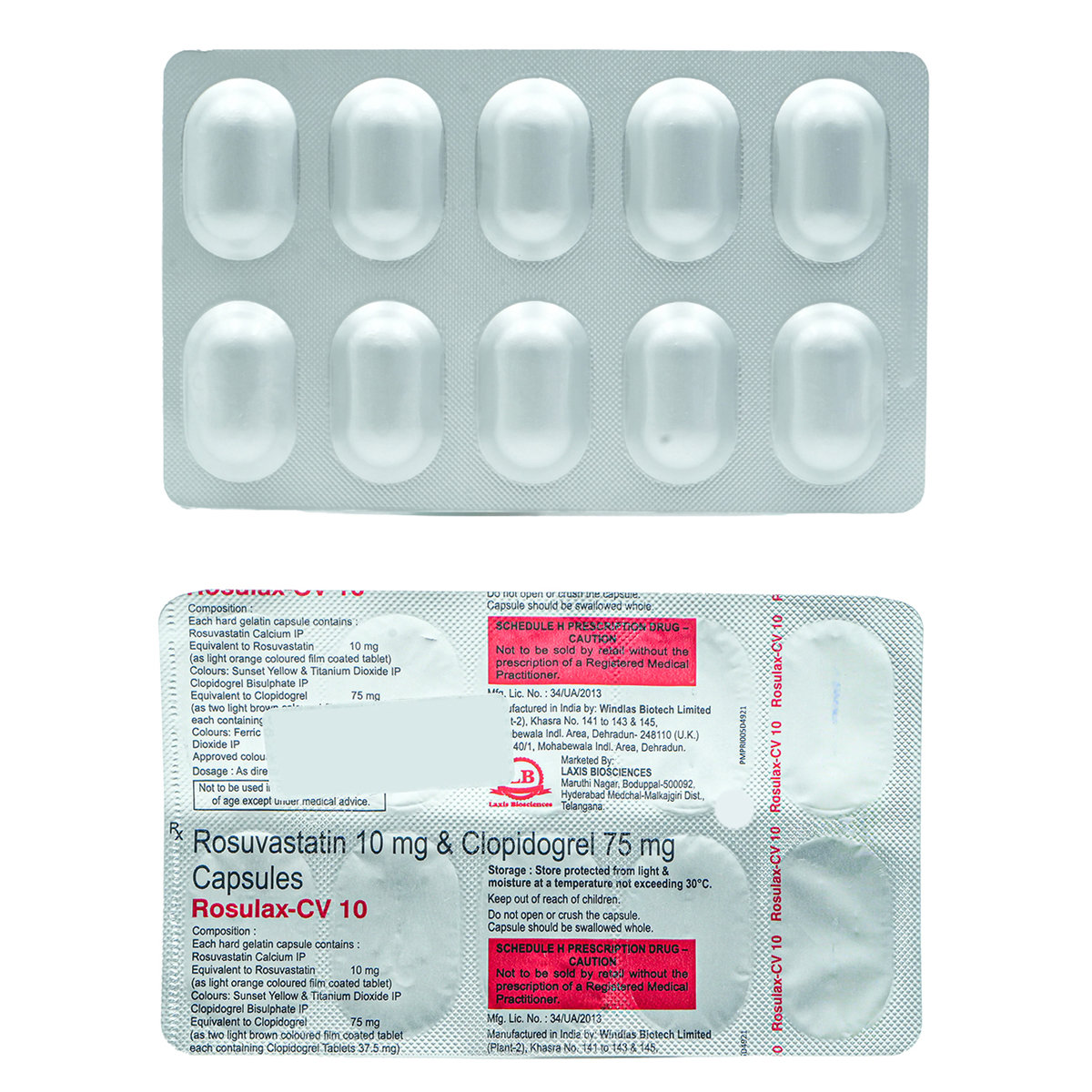 Rosulax-CV 10 Capsule 10's, Pack of 10 CapsuleS Rosulax-CV 10 Capsule 10's, Pack of 10 CapsuleS