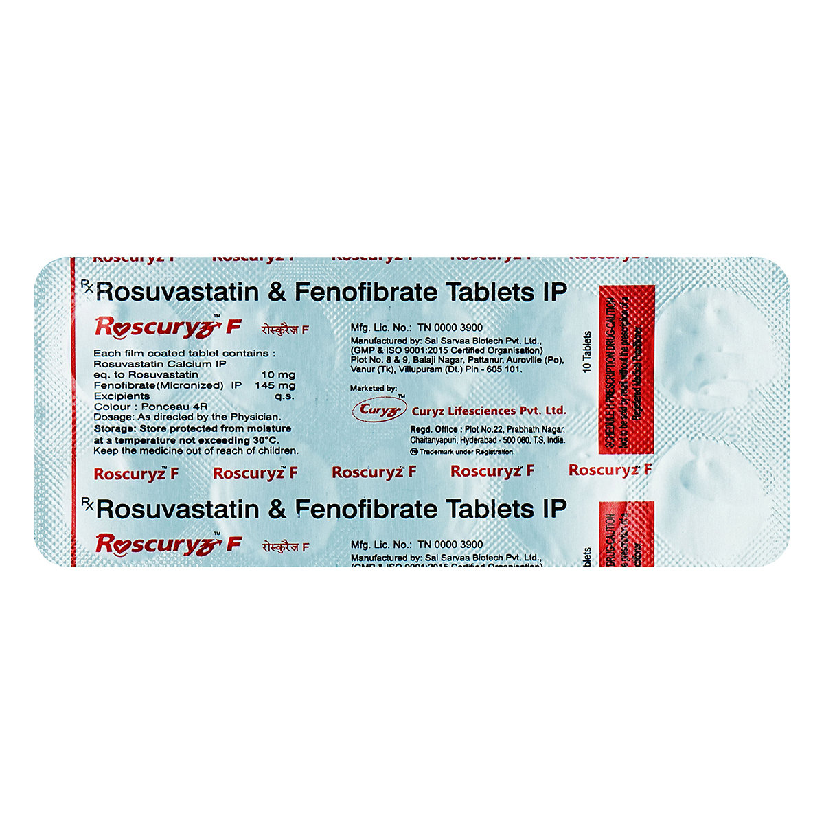 Roscuryz-F Tablet 10's, Pack of 10 Roscuryz-F Tablet 10's, Pack of 10