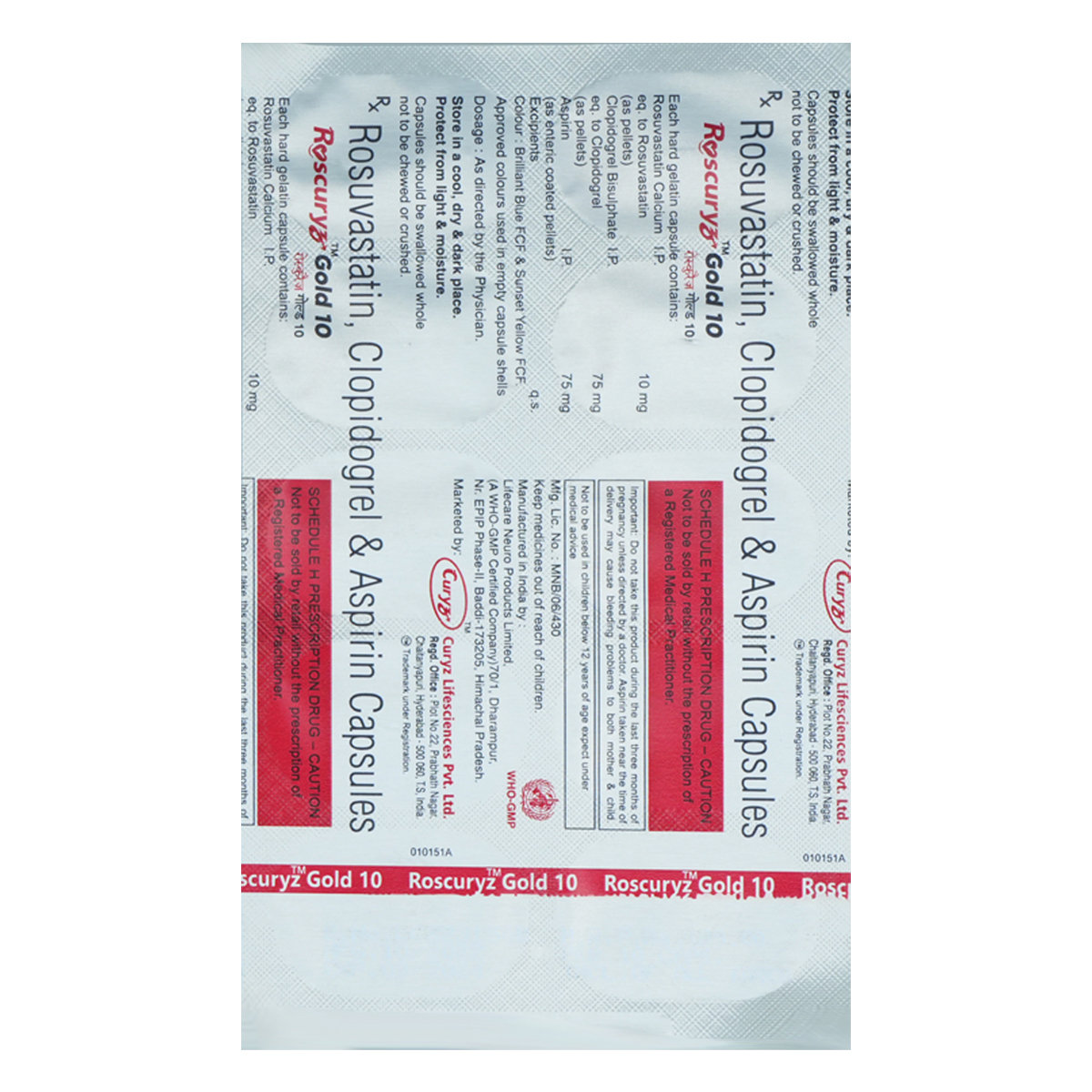 Roscuryz Gold 10 Capsule 10's, Pack of 10 Roscuryz Gold 10 Capsule 10's, Pack of 10