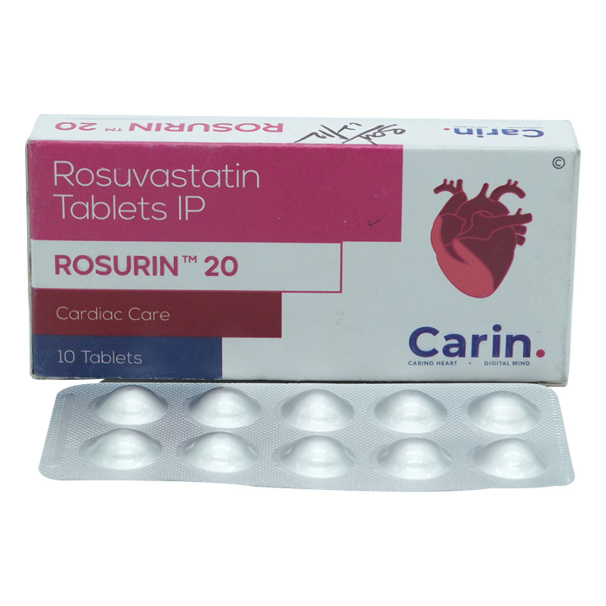 Rosurin 20 Tablet 10's, Pack of 10 TabletS Rosurin 20 Tablet 10's, Pack of 10 TabletS