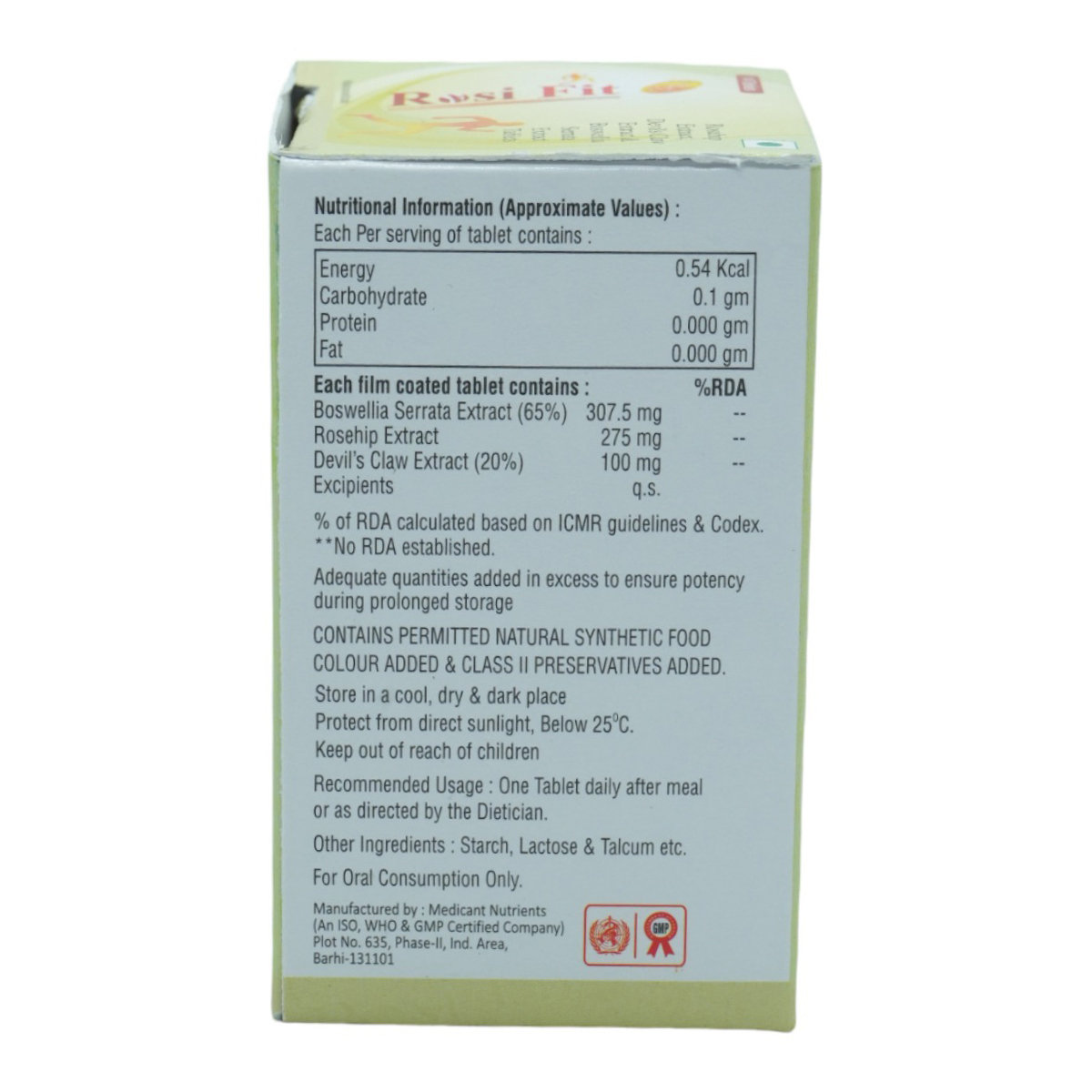 Rosi Fit Tablet 14's, Pack of 14 TabletS Rosi Fit Tablet 14's, Pack of 14 TabletS