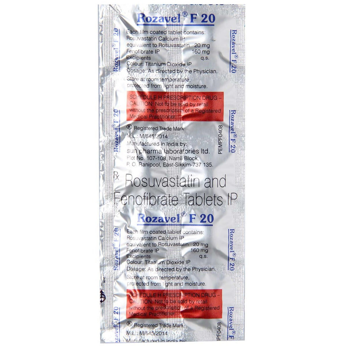 Rozavel F 20 Tablet 10's, Pack of 10 Rozavel F 20 Tablet 10's, Pack of 10