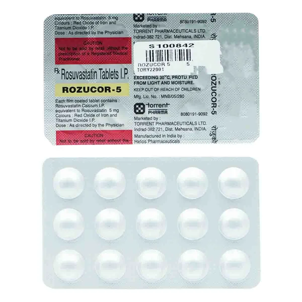 Rozucor 5 Tablet 15's, Pack of 15 TABLETS