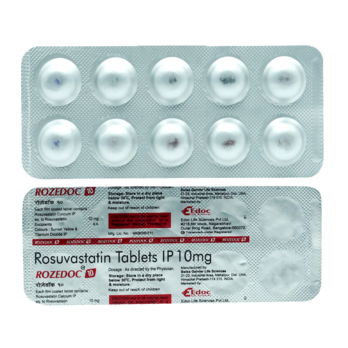Rozedoc 10 Tablet 10's, Pack of 10 TABLETS Rozedoc 10 Tablet 10's, Pack of 10 TABLETS
