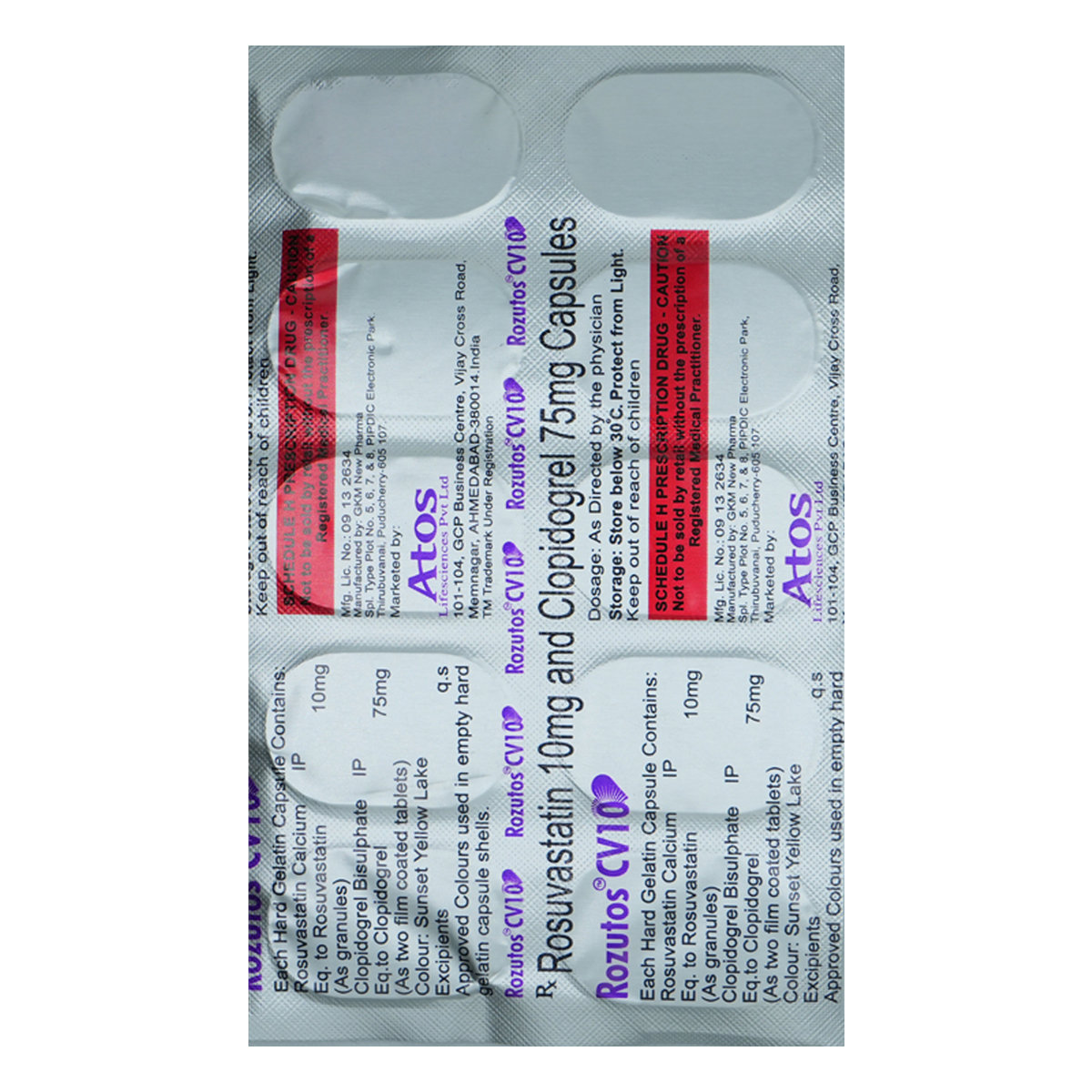 Rozutos CV 10 Capsule 10's, Pack of 10 Rozutos CV 10 Capsule 10's, Pack of 10