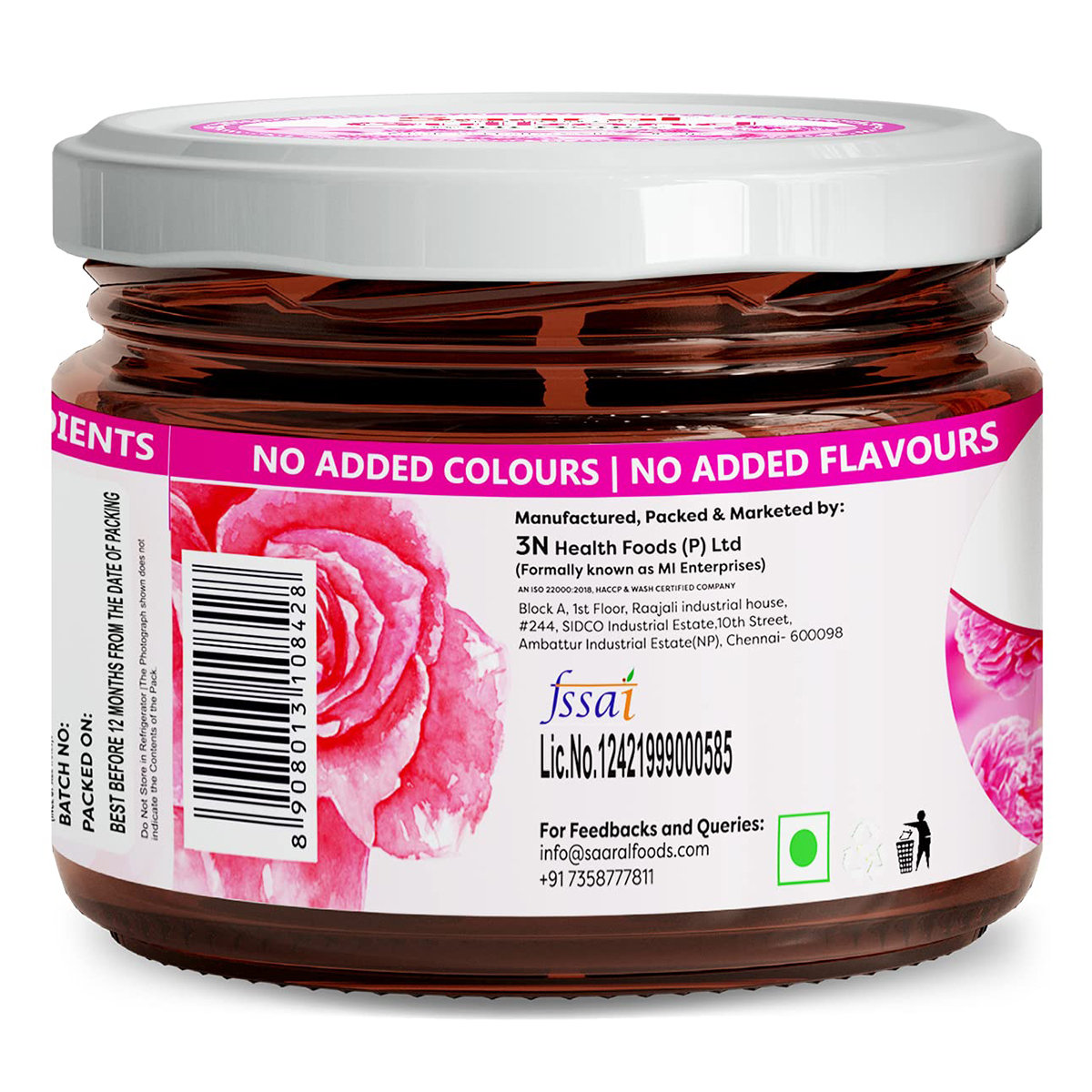 Saaral Gulkand With Honey, 250 gm, Pack of 1 Saaral Gulkand With Honey, 250 gm, Pack of 1