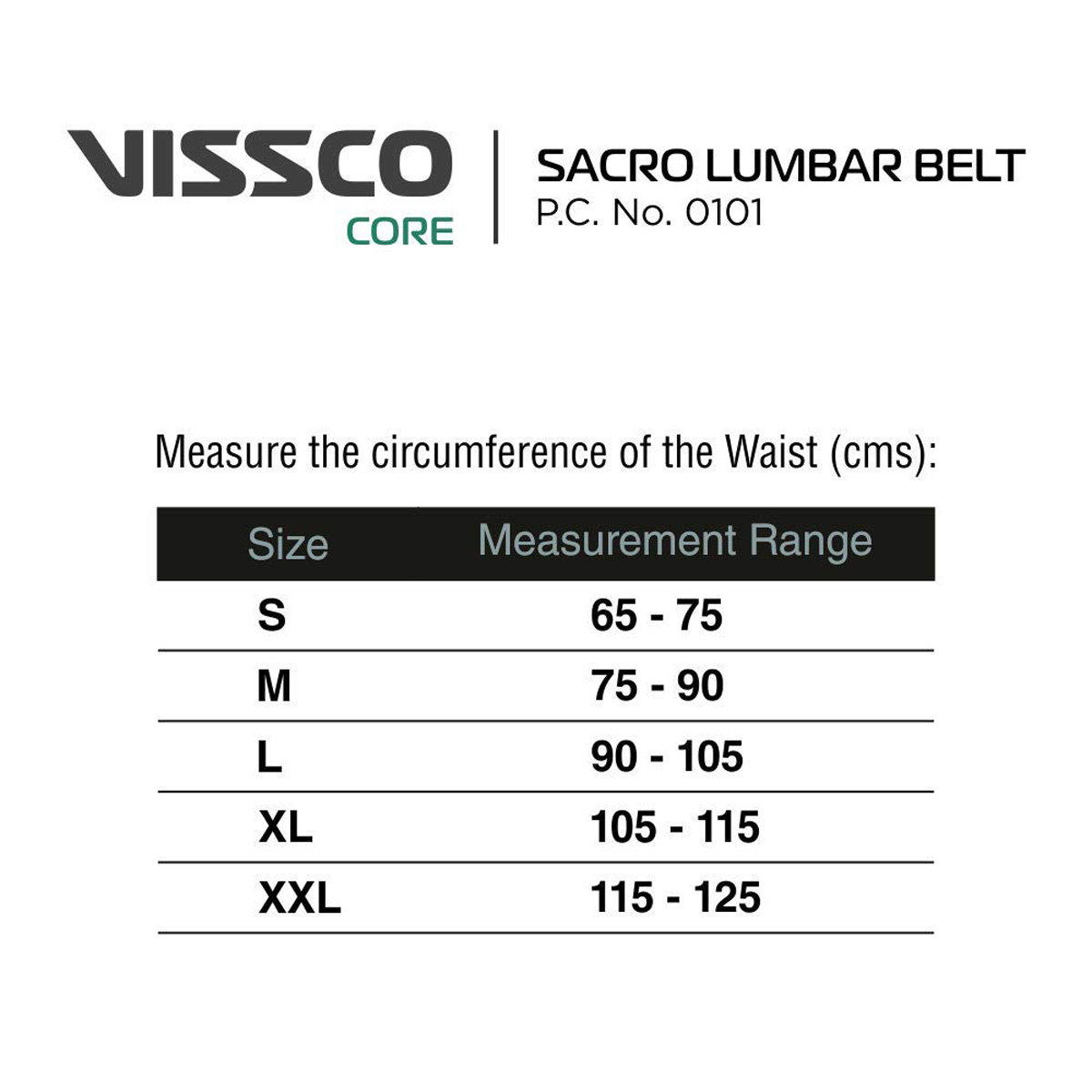 Vissco Sacro Lumber Belt Large, 1 Count, Pack of 1 Vissco Sacro Lumber Belt Large, 1 Count, Pack of 1