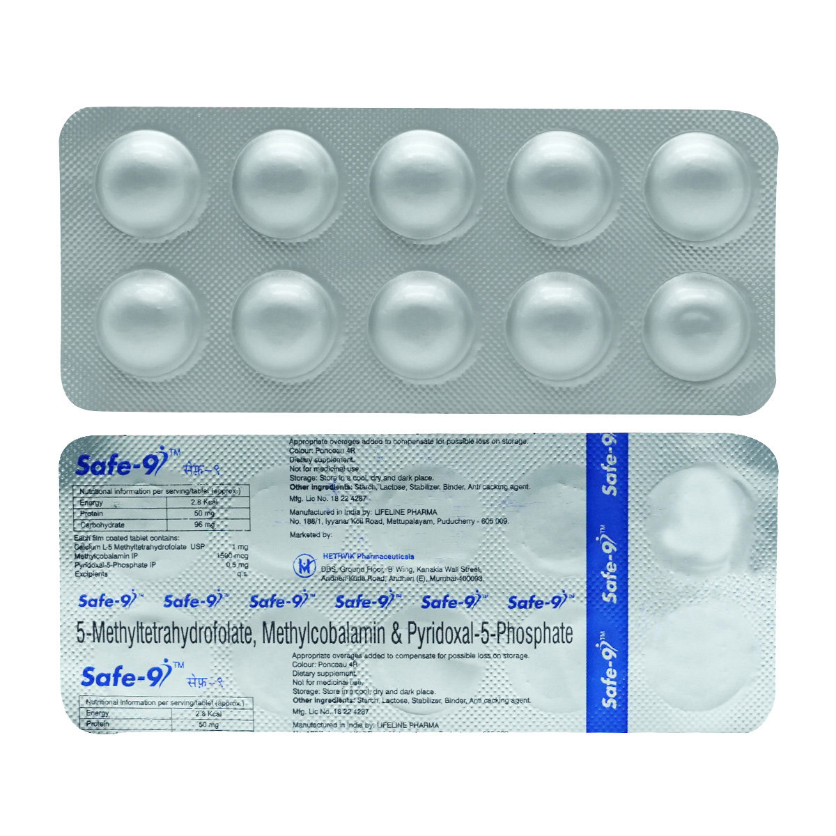 Safe-9 Tablet 10's, Pack of 10 Safe-9 Tablet 10's, Pack of 10