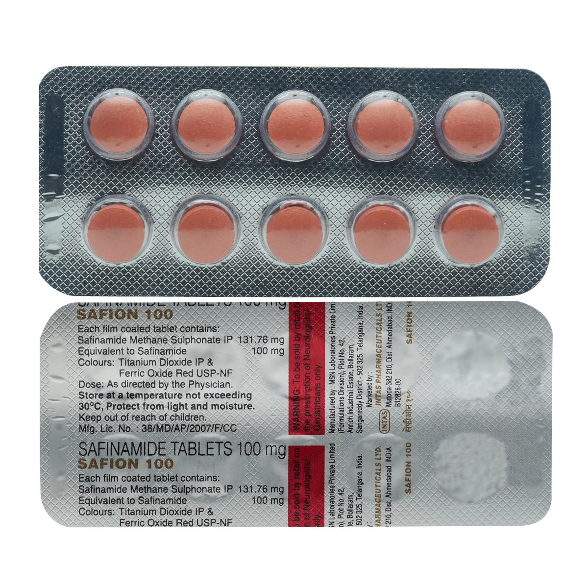 Safion 100 Tablet 10's, Pack of 10 TABLETS Safion 100 Tablet 10's, Pack of 10 TABLETS