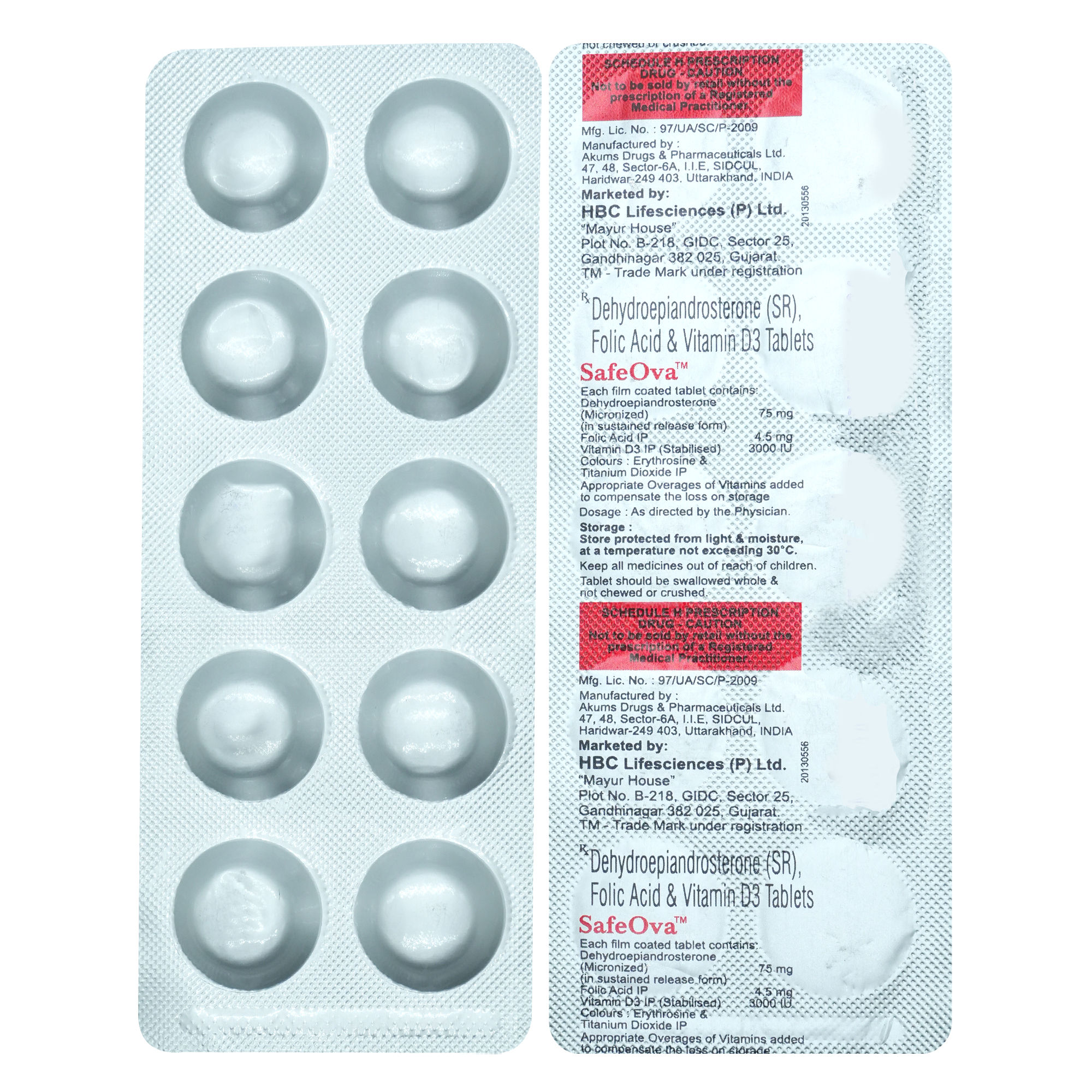 Buy Safeova Tablet 10's Online