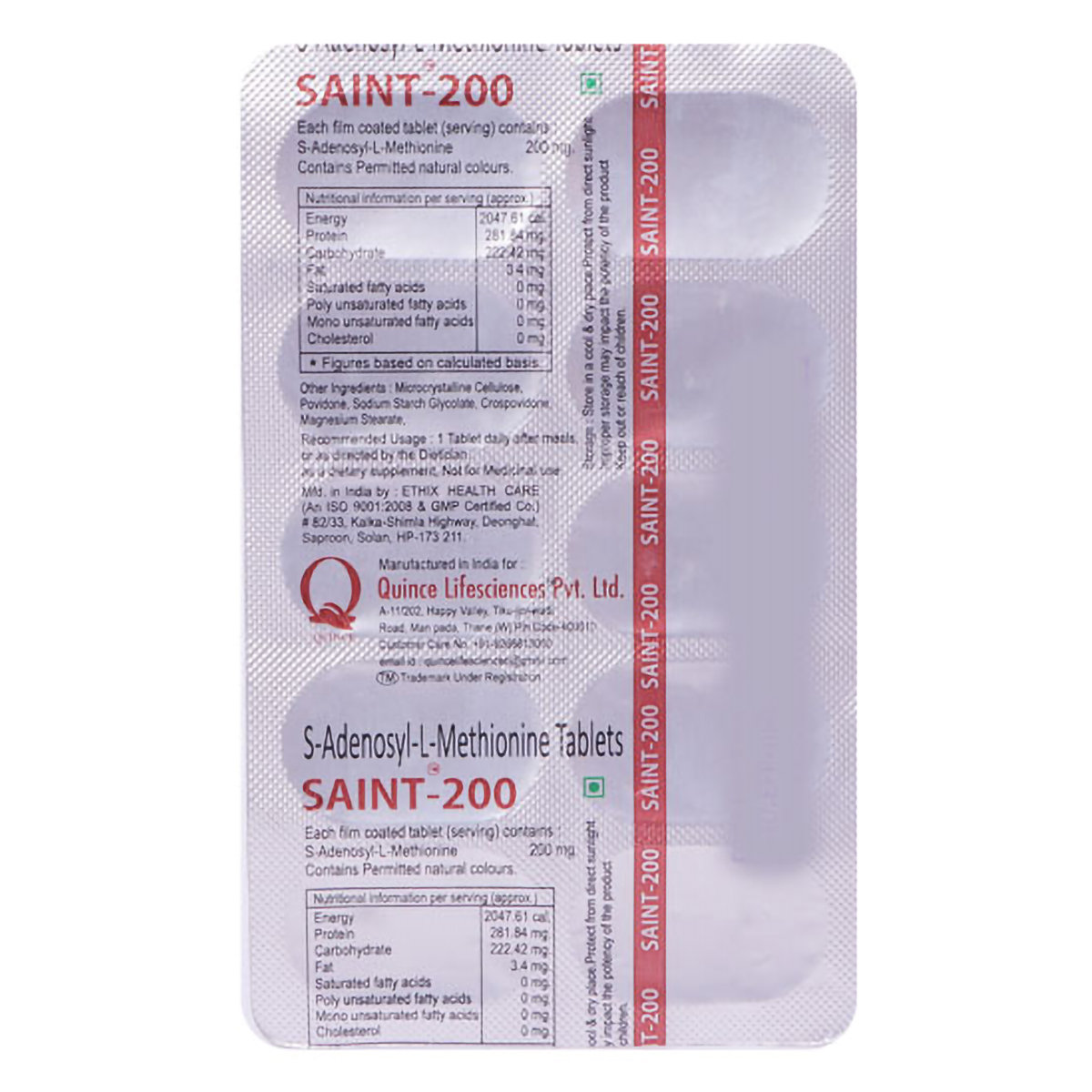 Saint 200 Tablet 10's, Pack of 10 TABLETS Saint 200 Tablet 10's, Pack of 10 TABLETS