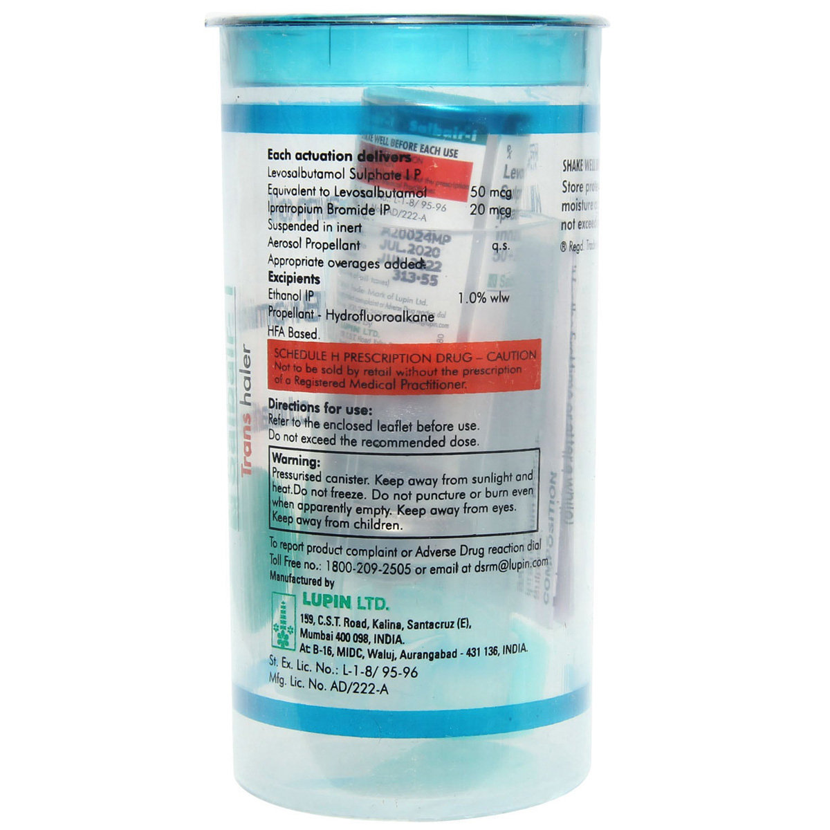 Salbair I Transhaler, Pack of 1 TRANSHALER Salbair I Transhaler, Pack of 1 TRANSHALER