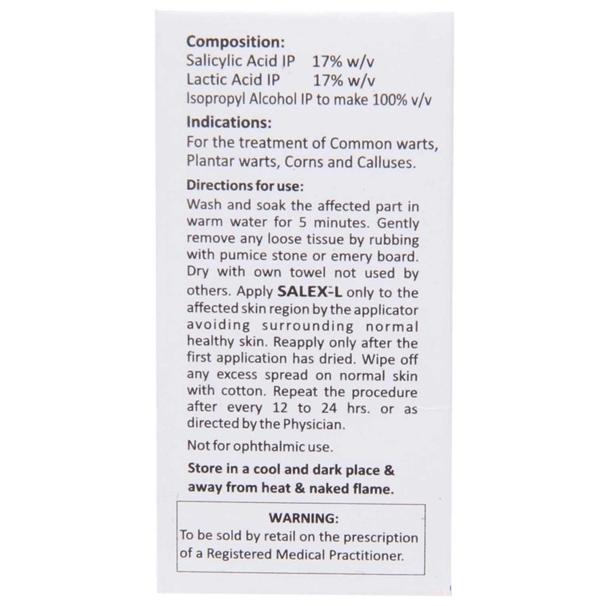 Salex-L Solution 10 ml, Pack of 1 Salex-L Solution 10 ml, Pack of 1